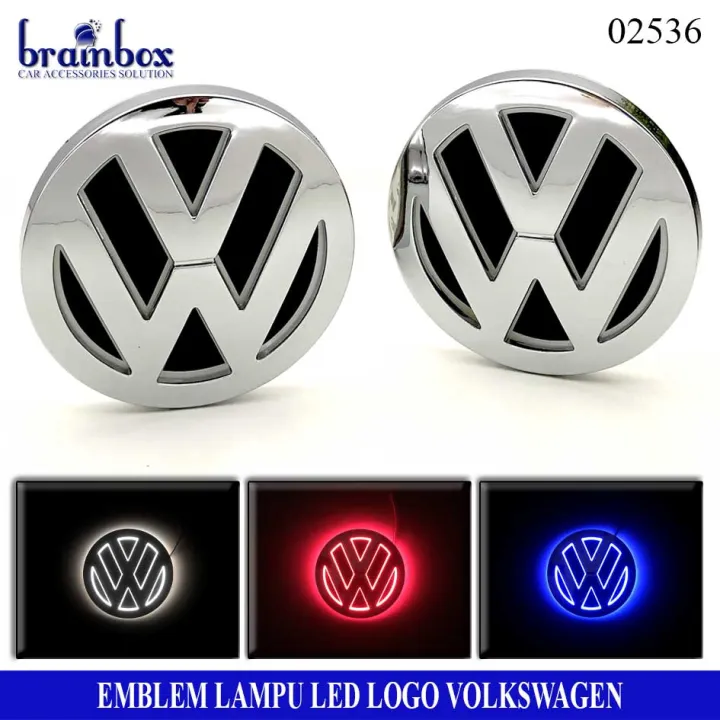 HIGH QUALITY Car Logo Light VW Emblem Mobil Lampu Car Logo LED Emblem