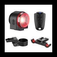 【LZ】☄  USB Carregamento Bike Alarm Taillight Luz traseira da bicicleta Brake Sensing Lamp Anti Roubo Alarme A8Pro impermeável IPX65