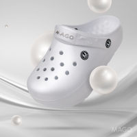 MAGO FOOTWEAR รุ่น BAMBO ( Pearl White )