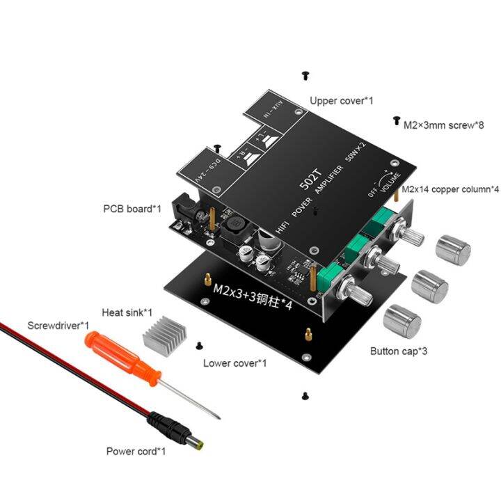 zk-502t-digital-amplifier-board-tpa3116d2-50wx2-high-bass-adjustment-bt5-0-2-channel-subwoofer-amplifier-board-dc12-24v