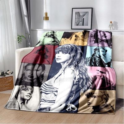 【CW】✟☫◑  Pop Female Taylors Swifts Pattern Blanket Star Thin Office