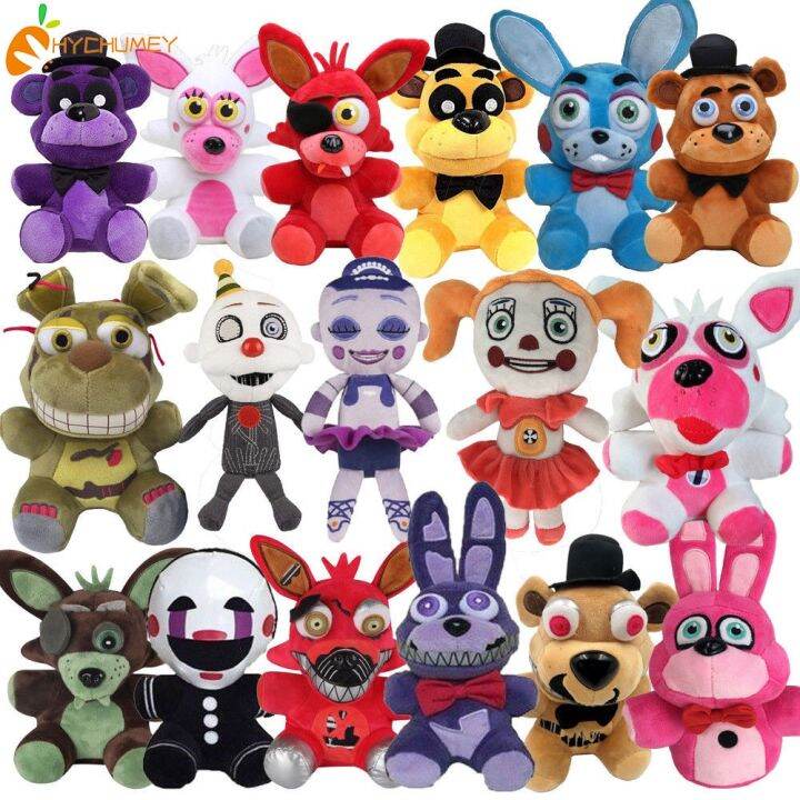 ready-stock-hyc-humey-ตุ๊กตานุ่มรูปการ์ตูน-fnaf-five-nights-at-freddy-s-phantom-foxy-ขนาด-18-25-ซม