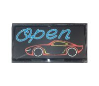 PP ป้ายไฟLED OPEN CAR รุ่น YW-31 LED SIGN ข้อความ อักษร ตกแต่งหน้าร้าน