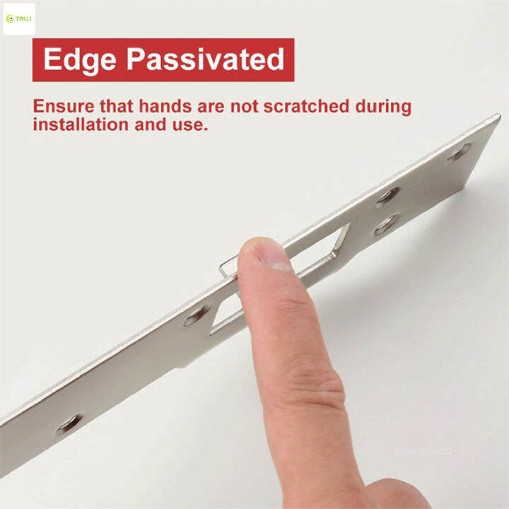 Sturdy Door Strike Plate Improve Door Security Door Latch Plates for Door Jamb Repair Supplies