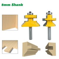 2PC / Set 8MM Shank Milling Cutter ไม้แกะสลัก 120 องศา Router Bit Set เครื่องตัดร่องงานไม้ทังสเตนอัลลอยด์ไม้ Tenon Bit