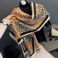 {BUSA Fashion Accessories} ฤดูหนาวผ้าพันคอแคชเมียร์เลดี้ออกแบบแบรนด์หรูที่อบอุ่น Pashmina ผ้าห่มห่อผู้หญิงผ้าคลุมไหล่หญิงตกแต่งหนา F Oulard