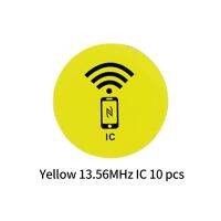 10ชิ้น RFID NFC 13.56 MHz M1 Ic/ 125กิโลเฮิรตซ์สามารถถูกใช้สำหรับบัตร25มม. แท็ก1K ป้องกันการรบกวนชิปอัจฉริยะโทรศัพท์มือถือเครื่องอ่านบัตรสติ๊กเกอร์