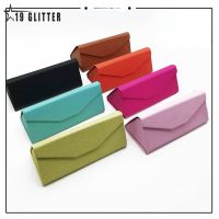 【CW】ﺴ◇✙  Triangular Leather Hard for Glasses Eyeglass Sunglasses lens container Purse Eyewear Accessories