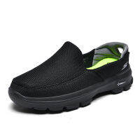 Size 40-45 Skechers รองเท้าผ้าใบแฟชั่น แบบพกพาสะดวกระบายอากาศผู้ชายรองเท้าสำหรับขับขี่