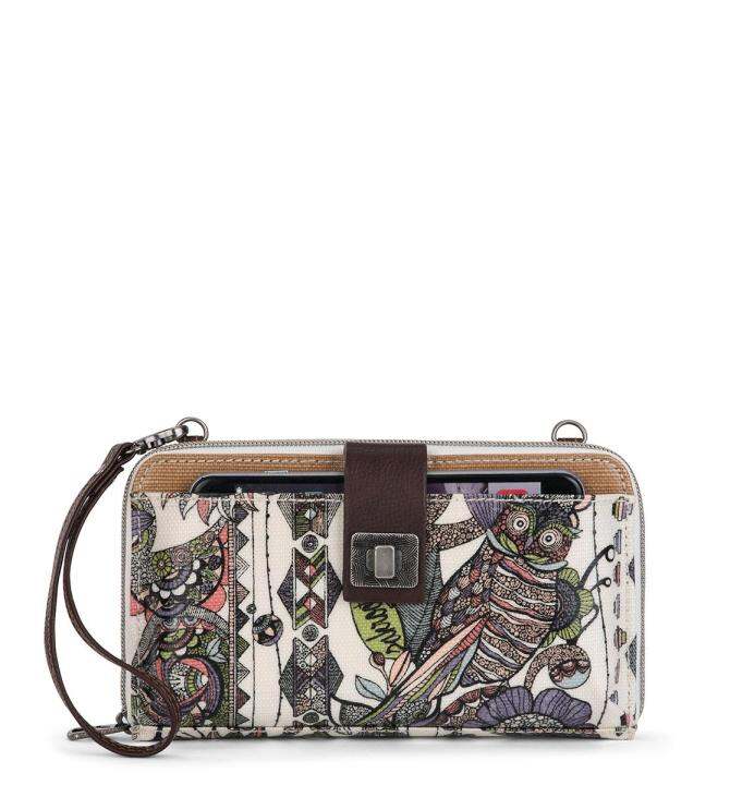 Sakroots Large Smartphone Crossbody Wallet Pastel Spirit Desert