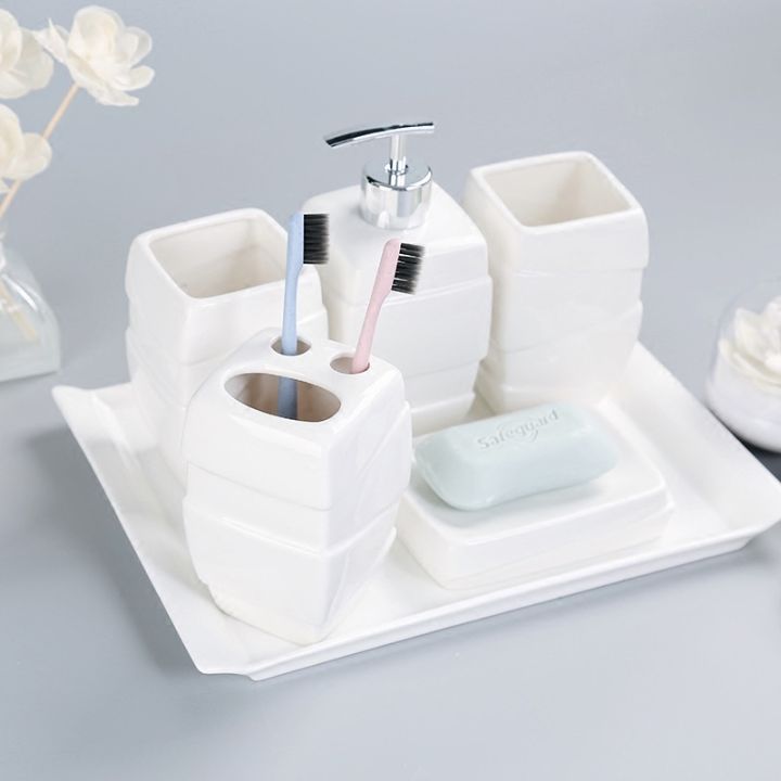 european-style-white-ceramic-bathroom-kit-bathroom-accessories-set-wash-set-lotion-soap-dispenser-toothbrush-holder-soap