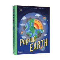 English original pop up earth three-dimensional book childrens popular science picture book puzzle game book geographical knowledge enlightenment popular science books