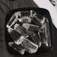 100g Clear Quartz Column Christmas Crystal Natural Stones Hexagonal Prism Ornaments for Home Decoration Room Small Gifts