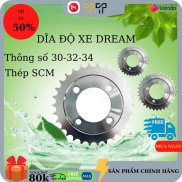 dĩa xe máy, dĩa độ dream màu bạc ,thông số 30T+32T+34T,xuất sứ thái lan