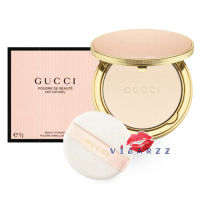 (เบอร์ 00) Gucci Poudre De Beaute Mat Naturel 10g เเป้งฝุ่นอัดเเข็งเนื้อบางเบา ควบคุมความมัน ให้ลุคเเมท