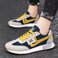 [COD] and autumn new mens shoes version trendy all-match sports running Gump cloth students board