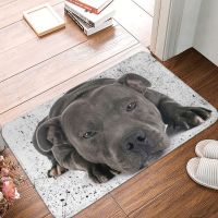 【YF】✺┋✑  Staffordshire Terrier Dog Door Floor Mats Outdoor EBT Doormat Entrance Rug Footpad