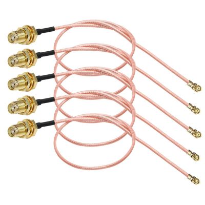 5 Pcs SMA Connector Cable Female to UFL/U.FL/IPX/IPEX RF or NO Connector Coax Adapter Assembly RG178 Pigtail Cable