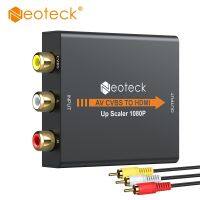 Neoteck AV CVBS 3RCA Ke Hdmi-kompatibel Konverter Komposit Scaler 1080P Kotak Kabel Adaptor untuk Monito L/R Video Mendukung NTSC PAL