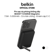 Pin sạc dự phòng không dây BOOSTCHARGE Belkin Magnetic 7.5W - 5.000mAh