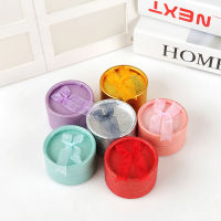Light And Portable Robust And Durable Fine Workmanship Bow Storage Box Jewelry Box Round Ring Box
