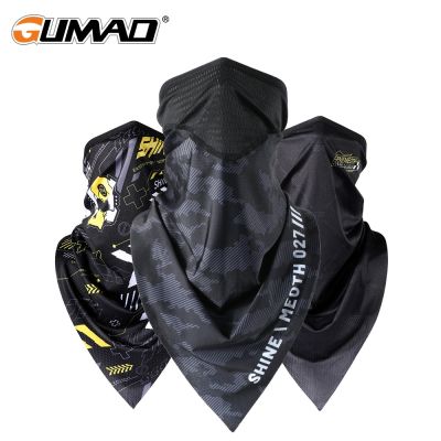 ₪♞ Men Summer Bandana Half Face Mask Ice Silk Breathable Sports Hunting Hunting Hiking Cycling Quick Drying Neck Gaiter Scarf Women