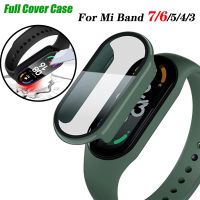 Case Cover Glass For Xiaomi Band 7 6 Accessories Case Film Full Coverage Protective Cover Mi Band 7 6 5 4 3 Screen Protector