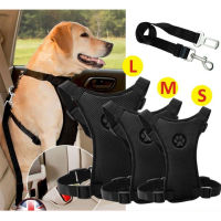 Dog Harness Leash Outdoor Training Dog Snack Bag Breathable Mesh with Adjustable Straps Car Automotive Seat Safety Belt Collars