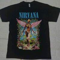 Hot sale Nirvana band  graphic Mens 100% Cotton Round Neck Short Sleeve T-Shirt  Adult clothes