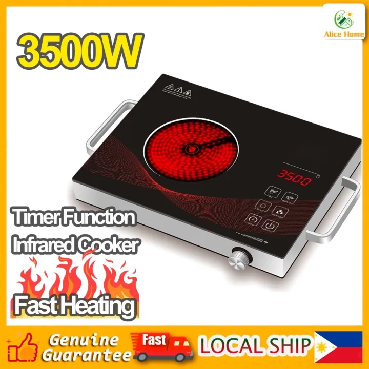 kaspDQ 3500W Electric Ceramic Stove Upgraded Induction Cooker Non
