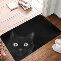 Black Cat Doormat Welcome Soft Bedroom Entrance Floor Carpet Home Rug Door mat Animal Cute Absorbent Bath Mat