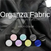 Organza Fabric By The Meter for Wedding Dresses Clothing Skirts Sewing High-density Smooth Fashion Plain Decorative Cloth Summer