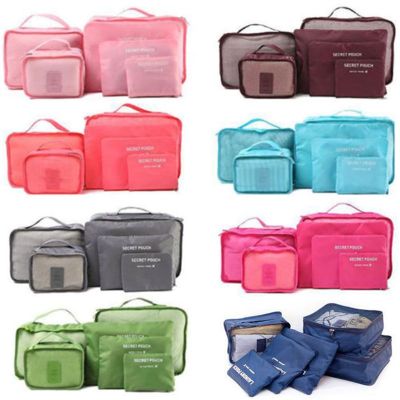 6 Piecesset Oxford packing cube Waterproof Travel Bag One set Large Capacity Of Clothing Sorting Organize Bag