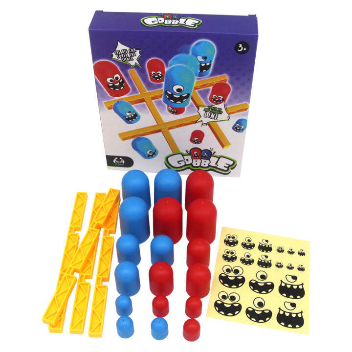 tic-tac-toe-big-eat-small-gobble-board-game-เกมกระดาน-ox