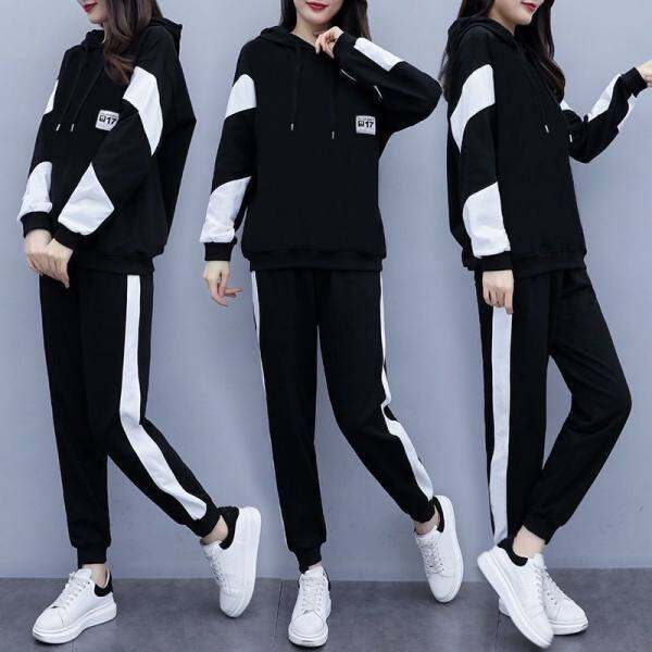 2pcs Women Casual Clothing Set Wear Lady Sport Tracksuit Long Sleeve