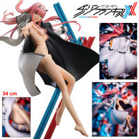 Model โมเดล Figure ฟิกเกอร์ จากการ์ตูนเรื่อง Darling in the Franxx ดาร์ลิงอินเดอะแฟร๊งซ์ สงครามบุปผาจักรกล Zero Two ซีโร่ทรู 1/7 สูง 34 cm Ver Anime ของสะสมหายาก อนิเมะ การ์ตูน มังงะ คอลเลกชัน ของขวัญ Gift จากการ์ตูนดังญี่ปุ่น New Collection manga