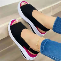 2021 New Women Sandals Soft Stitching Ladies Sandals Comfortable Flat Knit Sport Sandals Women Open Toe Shoes Sandalias De Mujer