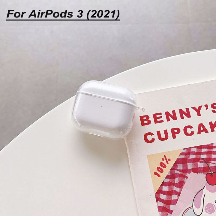 ฝันสีขาวเปลือกมันวาวมุกสร้อยข้อมือพวงกุญแจหูฟังเคสนุ่มสำหรับ-apple-airpods-1-2-pro-3กล่องชุดหูฟังไร้สายปก