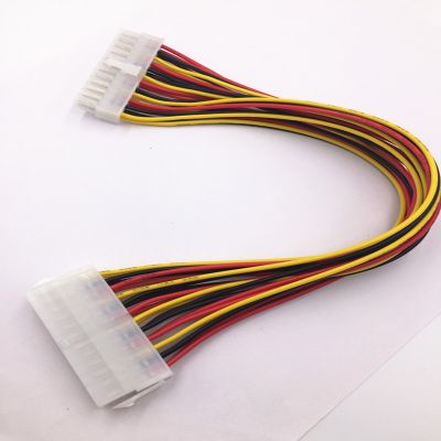24Pin Power Extension Cord ATX 24p Power Output Extension Cord Synchronizer Computer Cable Adapter 30CM