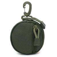 Outdoor Coin Pouch Round Small Pouches Molle Pouch Accessories Coin Purse with Buckle for Outdoor Travelling Hiking Fishing Cycling Hunting polite