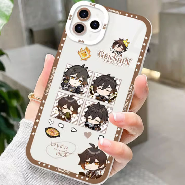 เคสสำหรับ-realme-c21y-c15-c20-c35-c31-4g-c20a-c11-narzo-50a-ชั้นหนึ่งนิ่มนิ่มกันกระแทกเกม-genshin-impact-zhongli-tao-venti-anti-anti-anti-shu-โปร่งใสป้องกันการกระแทก