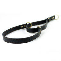 Small Medium Dogs Pet Products High Quality The first layer of cowhide Dog Collar P chain Pet Harness