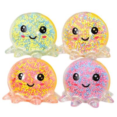 Squid Vent Ball Squeeze GlowingToy Decompression Octopus Toy Soft Sensory Bubble Octopus Ball Stress Relief Toy For Kids Gift expedient