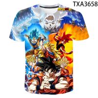 2023 newkids เสื้อผ้าการ์ตูนอะนิเมะ D ragon B All goku เสื้อยืดเด็กสาวแขนสั้นพิมพ์ฤดูร้อนแฟชั่นเด็กเสื้อยืดท็อปส์