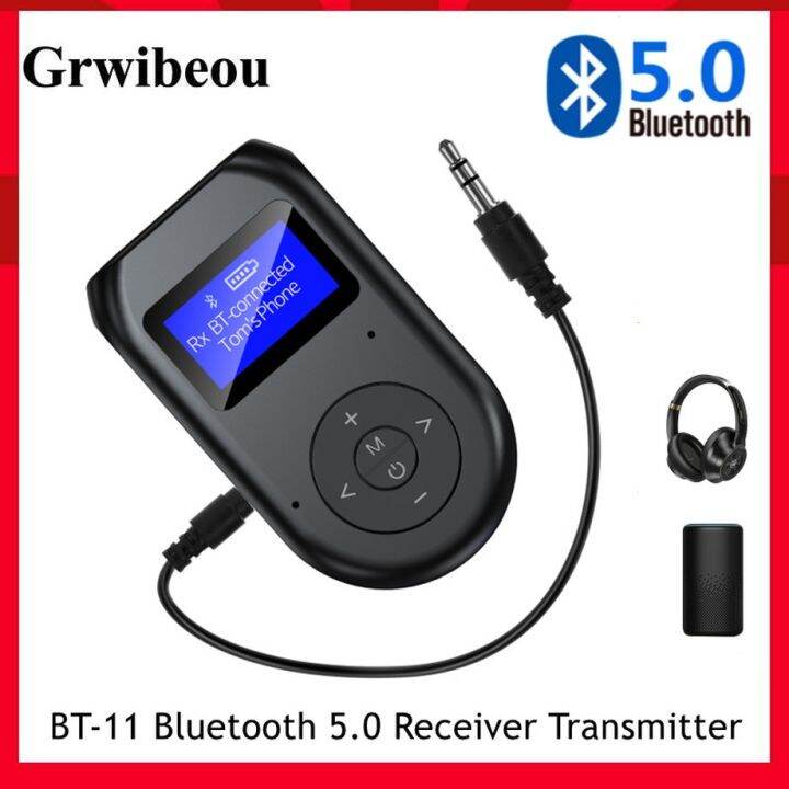 【The House of Tesco】 Grwibeou BT11 Bluetooth Transmitter Receiver 3 in 1 Wireless Bluetooth 5.0