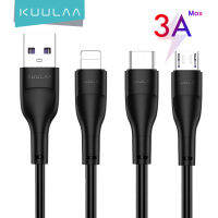 KUULAA สายข้อมูล Micro USB Cable Android สายชาร์จเร็ว for Huawei Xiaomi USB Type C Cable Fast Charging Cable for Samsung oppo vivo Redmi สายชาร์จสำหรับไอโฟน For iPhone 14 13 12 11 XS/ 8/ 7 Plus/ 6 6s Plus 5 5S SE