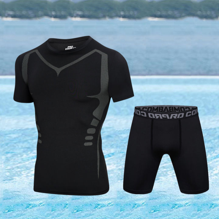 ชุดว่ายน้ำเต็มรูปแบบผู้ชายแขนยาวชุดว่ายน้ำผู้ชายชุดว่ายน้ำดำน้ำดูปะการังชุดว่ายน้ำขนาดใหญ่สำหรับ-bsy1แมงกะพรุน