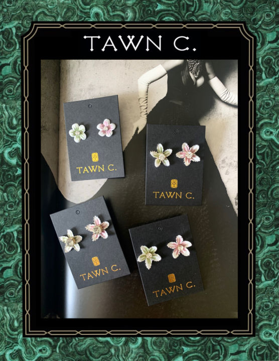 tawn-c-couture-flower-earring-ตุ้มหูดอกไม้กูตูร์