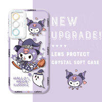 สำหรับ Infinix Tecno Pova 3ของแท้กันกระแทกลายการ์ตูน Cinnamoroll Kuromi Casing Ponsel ใสปกป้องกล้องคลุมทั้งหมดเคสมือถือ