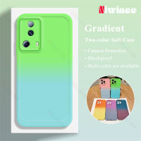 NIWINEE เคสโทรศัพท์เต็มรูปแบบ TPU ไล่ระดับสีสำหรับ Xiaomi Mi 13 Lite/ Xiaomi CIVI 2 DJ01-1ปกป้องกล้องวงจรปิดแบบสีป้องกันการตกเคสนิ่มใส่โทรศัพท์ซิลิโคนกันกระแทก